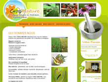 Tablet Screenshot of croqnature-cantal.com